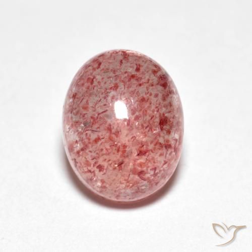 2.84ct Натуральный Светло-розовый разных оттенков Клубничный кварц, Овал, Прозрачный
