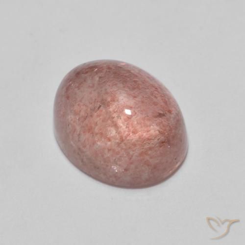 2.64ct Натуральный Красновато-розовый Клубничный кварц, Овал, Прозрачный
