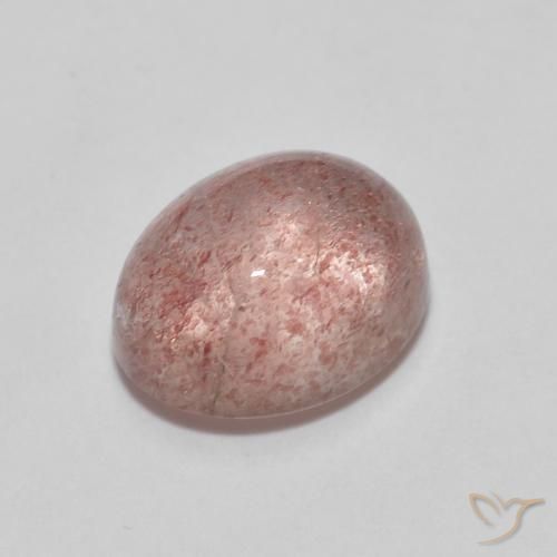2.55ct Натуральный Оттенки розового Клубничный кварц, Овал, Прозрачный