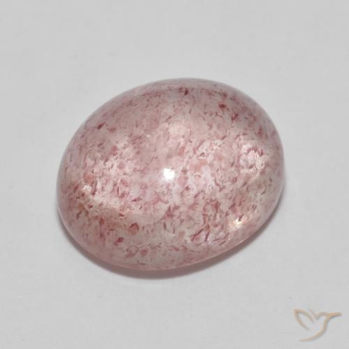 5.89ct Натуральный Средний розовый Клубничный кварц, Овал, Прозрачный