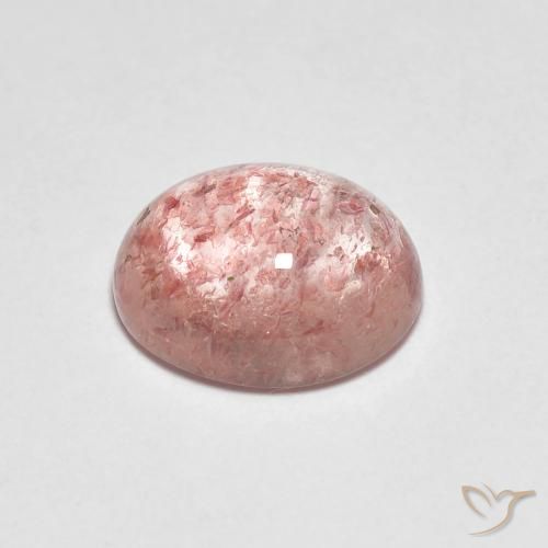 2.14ct Натуральный Средний красный Клубничный кварц, Овал, Прозрачный