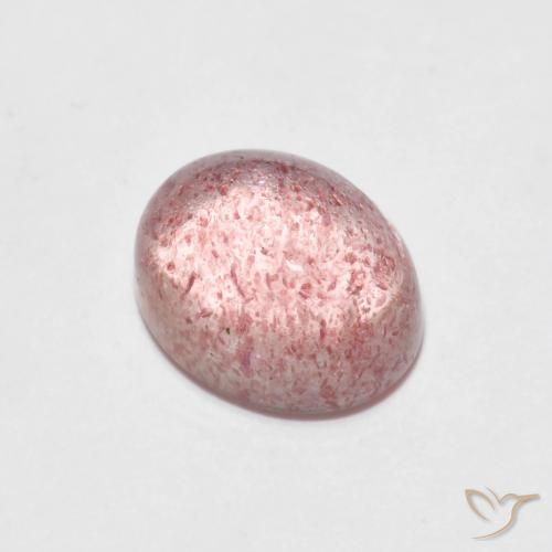 2.45ct Натуральный Светло-розовый Клубничный кварц, Овал, Прозрачный