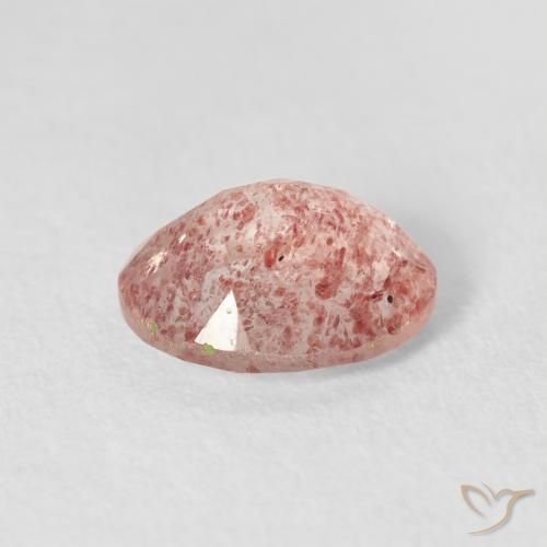 2.51 карата, натуральный Medium Light-Pink Клубничный кварц, Овал, Прозрачный
