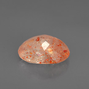 Натуральный оранжевый солнечный камень 2,63 карата прозрачный, полупрозрачный