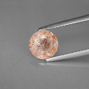 1.41 карата, натуральный Оранжевый Солнечный Камень, Прозрачный, Полупрозрачный