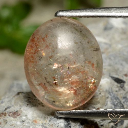 2.40ct Натуральный Средний апельсин Солнечный камень, Овал, Прозрачный