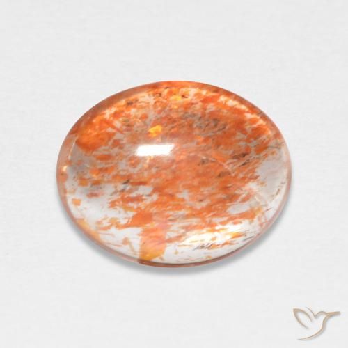 1.57ct Натуральный Имбирь апельсин Солнечный камень, Овал, Полупрозрачный
