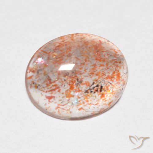 2.39ct Натуральный Светло-оранжевый Солнечный камень, Овал, Прозрачный