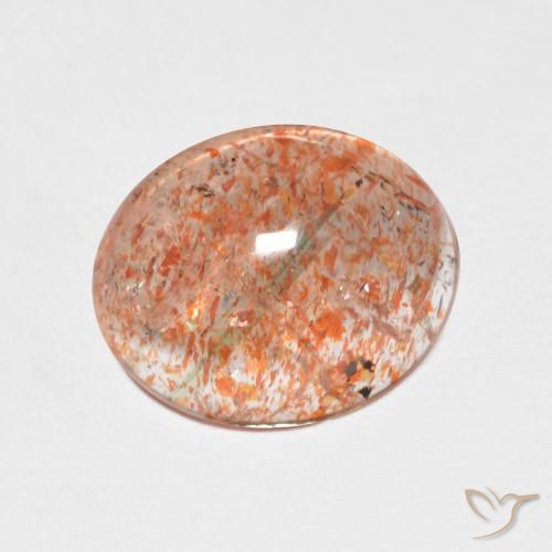 2.37ct Натуральный Имбирь апельсин Солнечный камень, Овал, Полупрозрачный