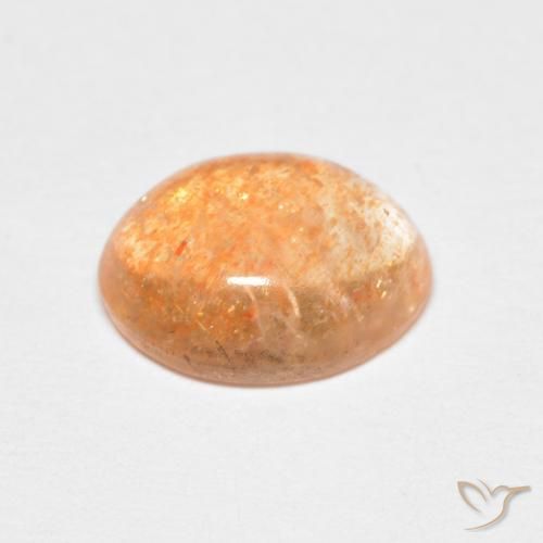 2.01 карата, натуральный Medium Light-Orange Солнечный камень, Овал, Полупрозрачный