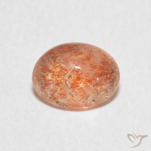 1.25ct Натуральный Имбирь апельсин Солнечный камень, Овал, Полупрозрачный