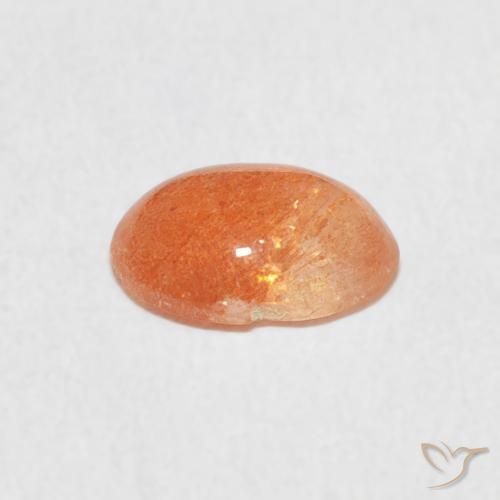 0.94 карата, натуральный Medium Light-Orange Солнечный камень, Овал, Полупрозрачный