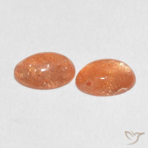 1.93 карата, натуральный Medium Light-Orange Солнечный камень, Овал, Полупрозрачный