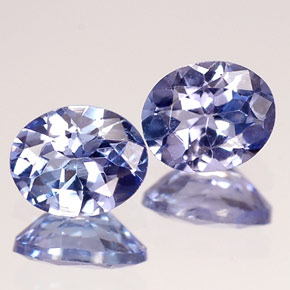  карата, натуральный Фиолетово-синий Танзанит, Огранка Овал, Чистота VVS