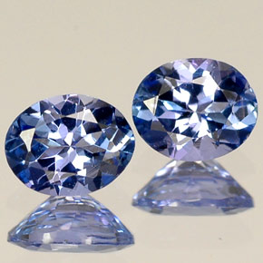  карата, натуральный Фиолетово-синий Танзанит, Огранка Овал, VVS-VS