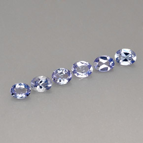  карата, натуральный Фиолетово-синий Танзанит, Огранка Овал, Чистота VS