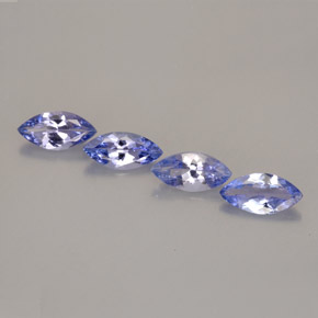  карата, натуральный Фиолетово-синий Танзанит, Маркиза, VVS-VS