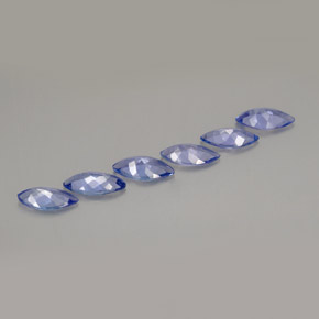  карата, натуральный Голубовато-фиолетовый Танзанит, Маркиза, VVS-VS