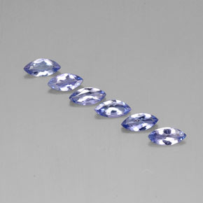 1.72 карата, натуральный Intense Blue  Танзанит, Маркиза, VVS-VS