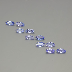 Натуральный синий танзанит 2,65 карата маркиз, VS-SI