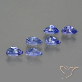 1.63 карата, натуральный Темно-синий Танзанит, Форма груши, Чистота VS