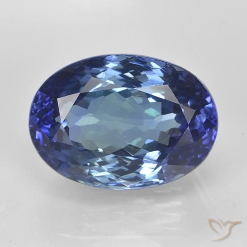 11.65ct Натуральный Настоящий синий Танзанит, Овал, Чистота VVS