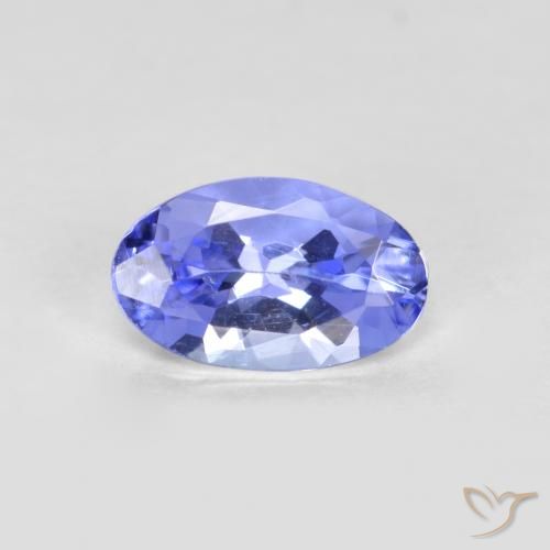 0.39ct Натуральный Средний синий Танзанит, Овал, Чистота VS