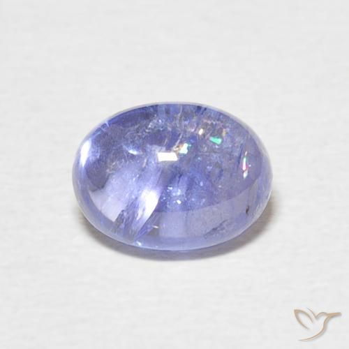 1.83ct Натуральный Интенсивный фиолетовый синий Танзанит, Овал, Прозрачный