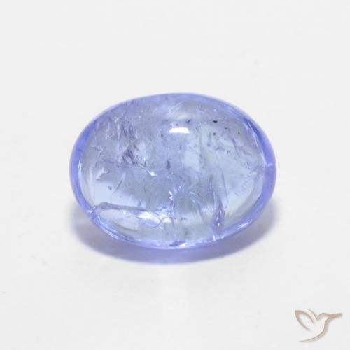 1.62ct Натуральный Электрический синий Танзанит, Овал, Прозрачный