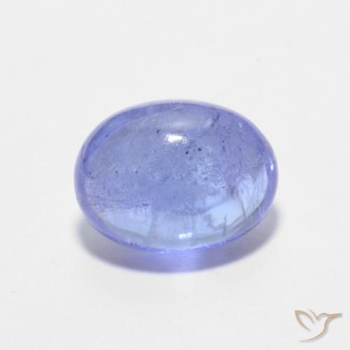 1.72ct Натуральный Интенсивный фиолетовый синий Танзанит, Овал, Прозрачный