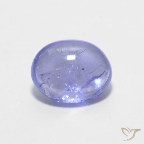 1.50ct Натуральный Интенсивный фиолетовый синий Танзанит, Овал, Прозрачный