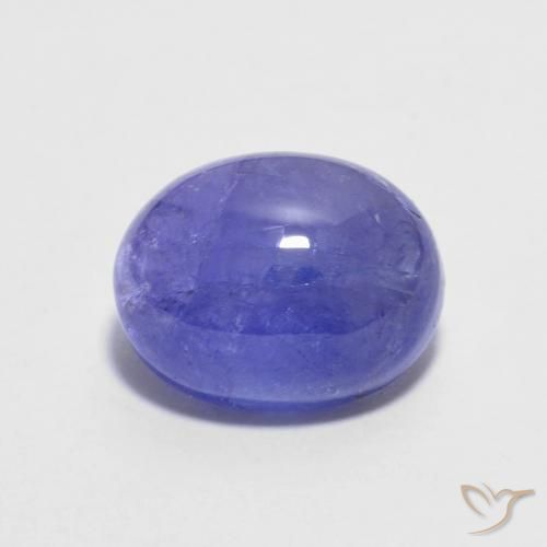 3.08ct Натуральный Фиолетово-синий Танзанит, Овал, Полупрозрачный