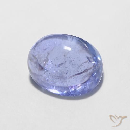 1.86ct Натуральный Интенсивный фиолетовый синий Танзанит, Овал, Прозрачный