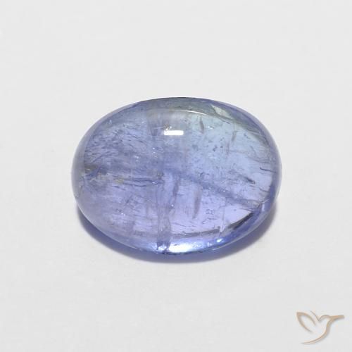 1.70ct Натуральный Интенсивный фиолетовый синий Танзанит, Овал, Прозрачный