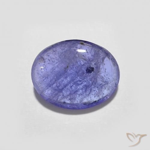 2.10ct Натуральный Интенсивный фиолетовый синий Танзанит, Овал, Прозрачный