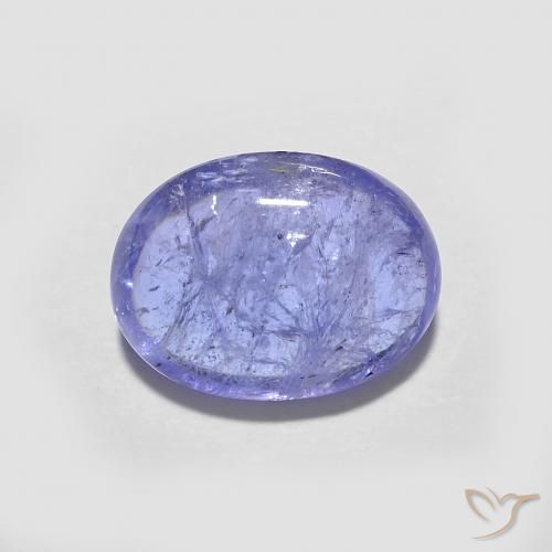 2.12ct Натуральный Интенсивный фиолетовый синий Танзанит, Овал, Прозрачный