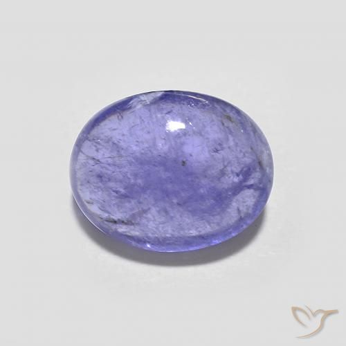 2.41ct Натуральный Ярко-фиолетовый Танзанит, Овал, Прозрачный