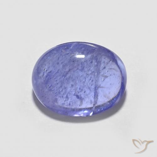 2.61ct Натуральный Интенсивный фиолетовый синий Танзанит, Овал, Прозрачный