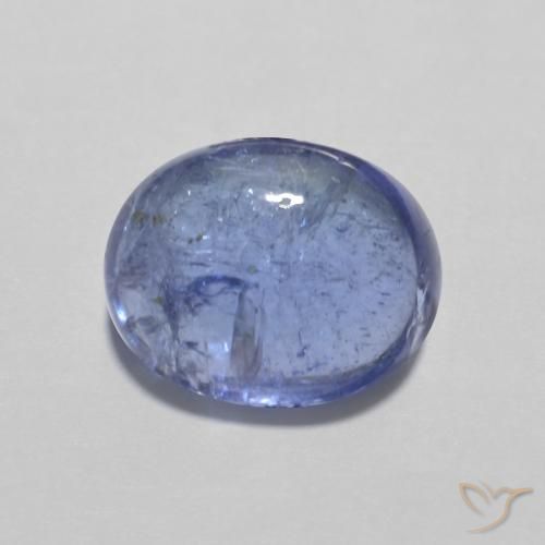 3.61ct Натуральный Интенсивный фиолетовый синий Танзанит, Овал, Прозрачный