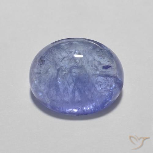 3.93ct Натуральный Интенсивный фиолетовый синий Танзанит, Овал, Прозрачный