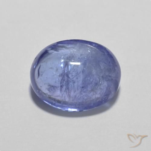 3.59ct Натуральный Интенсивный фиолетовый синий Танзанит, Овал, Прозрачный