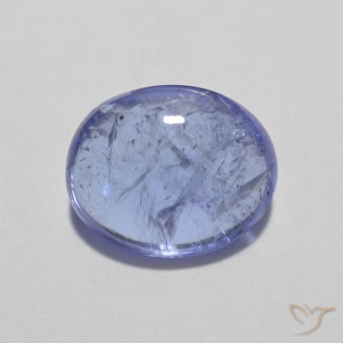 3.32ct Натуральный Интенсивный фиолетовый синий Танзанит, Овал, Прозрачный