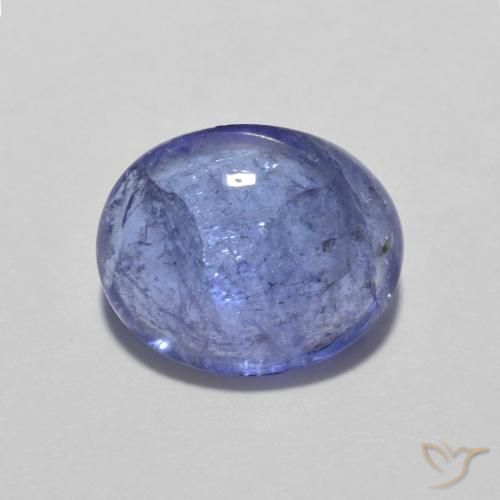 3.12ct Натуральный Интенсивный фиолетовый синий Танзанит, Овал, Прозрачный