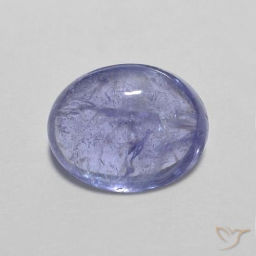 3.89ct Натуральный Интенсивный фиолетовый синий Танзанит, Овал, Прозрачный