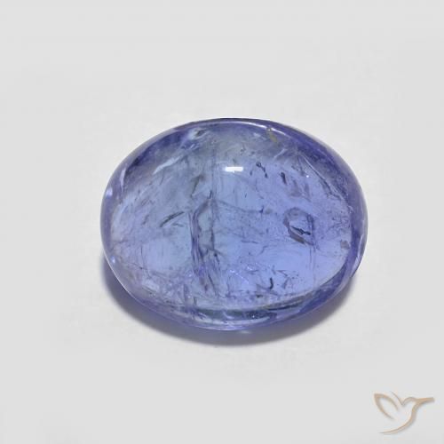 3.63ct Натуральный Темно-фиолетово-синий Танзанит, Овал, Прозрачный
