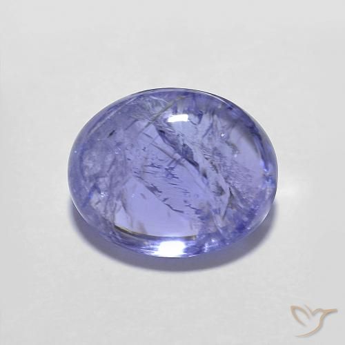 3.80ct Натуральный Интенсивный фиолетовый синий Танзанит, Овал, Прозрачный