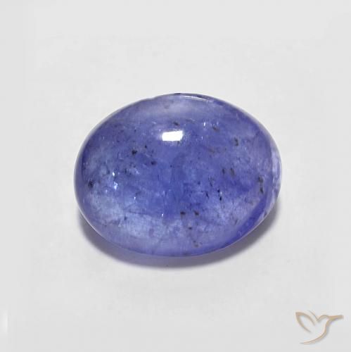 2.46ct Натуральный Интенсивный фиолетовый синий Танзанит, Овал, Полупрозрачный