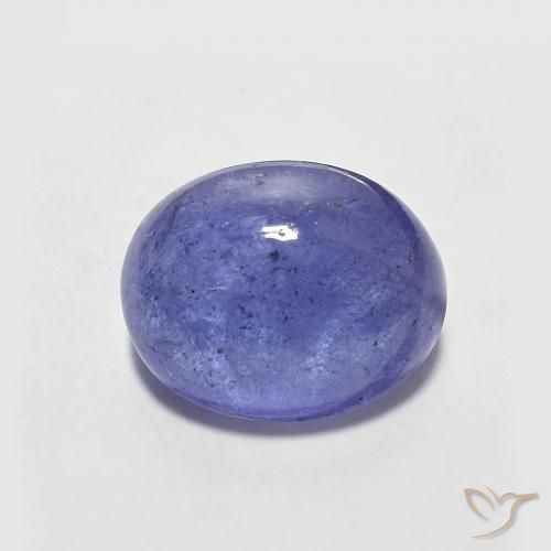 2.89ct Натуральный Интенсивный фиолетовый синий Танзанит, Овал, Полупрозрачный