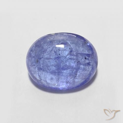 2.45ct Натуральный Интенсивный фиолетовый синий Танзанит, Овал, Прозрачный