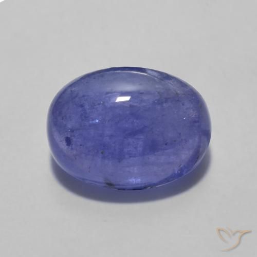 2.60ct Натуральный Фиолетово-синий Танзанит, Овал, Полупрозрачный